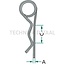 GRANIT R-clip 5 mm set 10 pieces galvanised double curve