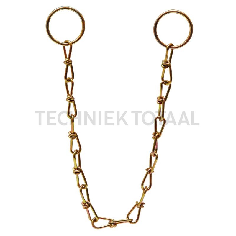 Borgketting verzinkt 250 mm, Ø 2 mm, oog Ø 24 mm | 232558