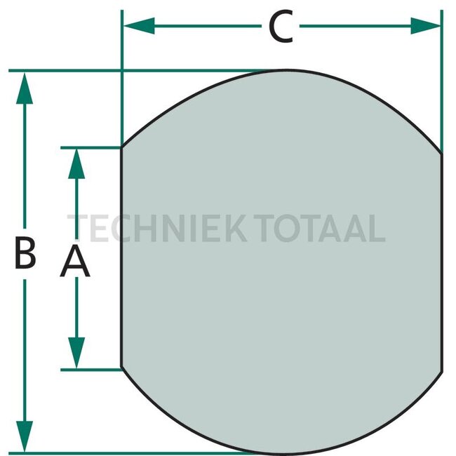Walterscheid Unterlenkerkugel Kat. 2 / 3 - 395099039, 99039 | Kategorie: 2 / 3 | Ausführung: Standard | A: 28,7 mm | B: 64 mm | C: 45 mm | Menke-Nr.: 23858