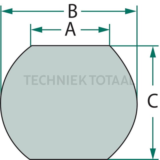 Walterscheid Unterlenkerkugel Kat. 4 - 395306330, 306330 | Kategorie: 4 | Ausführung: Standard | A: 51 mm | B: 85 mm | C: 57 mm | Menke-Nr.: 74621