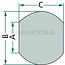 GRANIT Hefkogel cat. 3 / 4, Ø 37 mm, 85 x 57 mm - 20000029