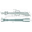 GRANIT Lifting strut left - 71817114, 84293444, 4.0659.00.4, 04.0659.00.4, 47133908, 87379326 | Connection: links