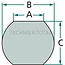 CBM Lower link ball Cat. 2-3 - 712C602A | A: 28 mm | B: 64 mm | C: 45 mm | Version: standard | Category: 2 / 3