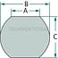 CBM Hefkogel cat. 2 standaard, 28 x 56 x 45 mm | 310033000