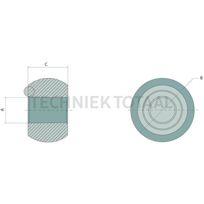GRANIT Unterlenkerkugel Heavy Duty Kat. 1 / 2 | Ø 22 mm | 56 x 35 mm