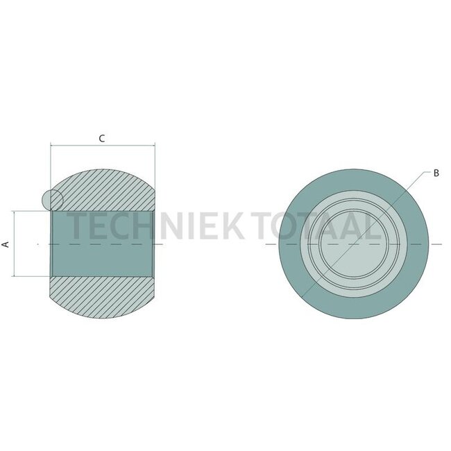 GRANIT Lower link ball Heavy Duty cat. 2 | Ø 28 mm | 56 x 45 mm