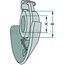 GRANIT Guide cone galvanised Cat. 2 | Ø 28 mm / Ø 47 mm - 80006024, 080006024
