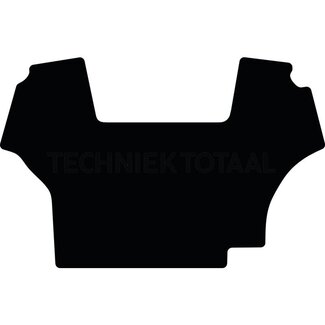 GRANIT Velour floor mat black CVX series 3 Tier engine, recess 8 x 15 cm