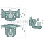Scharmüller Trekhaak - 77707633042, 7.6330.42-A02, 07.6330.42-A02 | Railbreedte: 330 mm | Vergrendelpen Ø: 25 mm | Geleidebreedte: 32 mm | Oplegdruk: 3000 kg | D-waarde: 89,3 kN | Plaathoogte: 150 mm | Kleur: zwart | Werklengte: 155 mm | Omschrijving: In hoogte ver