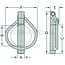 Klappstecker-Satz - 5 Stück - 4990035 | Ausführung: verzinkt | A: 11 mm | C: 45 mm | F: 52 mm