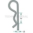 Borgveren set 5 stuks 5 mm verzinkt enkel gebogen - 4990075 | Uitvoering: verzinkt | A: 5 mm | C (mm): 20 - 28