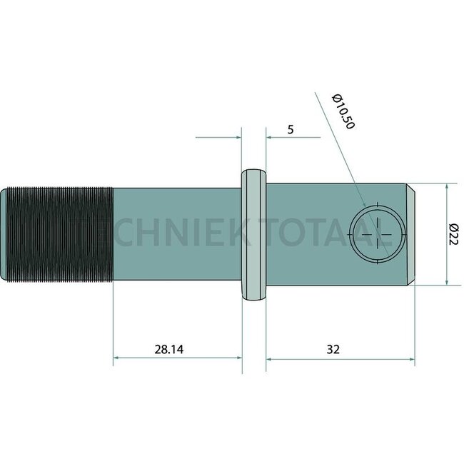 GRANIT Pin linkage category 1, 22 x 10,5 x 28,14 x 65,14 mm