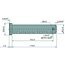 GRANIT Unterlenkerbolzen - 20000208, 213479, 8V16S0600, 6020000208 | Ausführung: universal, ohne Kette | Kategorie: 1 | A: 22 mm | B: 4 mm | C: 102 mm | D: 117 mm