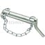 Top link pins cat. 2 with chain, Ø 25 mm, 90 mm
