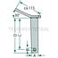 GRANIT Topstangpen cat. 1, 19 mm, 175 / 191 mm, zonder ketting