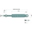 GRANIT Gas struts - 65421001, 1-99-976-005, 52736, 052736, I1-99-976-005 | A: 605 mm | B: 295 mm | C: 8 mm | D: 8 mm | d1: 8 mm | d2: 18 mm | Form: 8 | Stroke: 250 mm | Newtons: 150