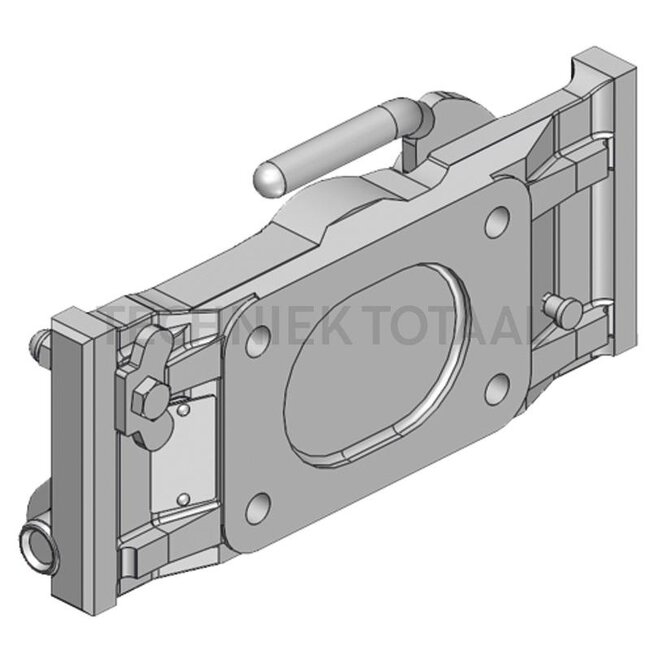 Scharmüller Adapterplatte Schienenbreite 295 mm, Lochbild 140 x 80 mm, M16