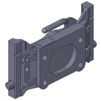 Scharmüller Adapterplatte Schienenbreite 311 mm, Lochbild 140 x 80 mm, M20