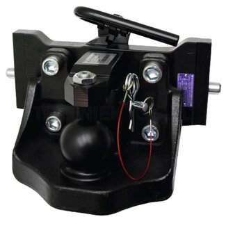 ROCKINGER Anhängebock KS80 rail 330 mm, Bolzen Ø 20 mm, 4000 kg, schwarz