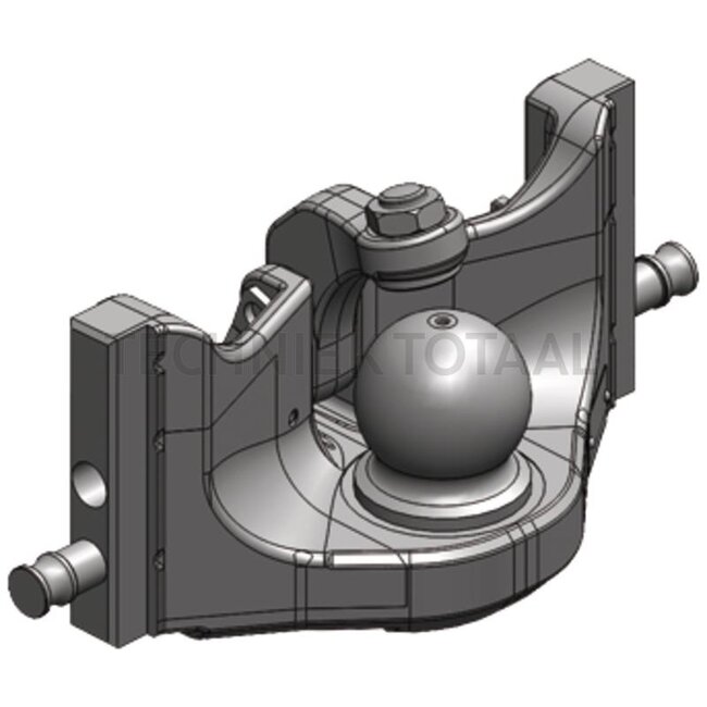 Scharmüller Anhängebock K80 rail 309 mm, Bolzen Ø 22 mm, 4000 kg, schwarz | 5.6309.45-A02, 05.6309.45-A02