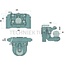 Scharmüller Inner part - 77703632046, 3.6320.46-A02, 03.6320.46-A02 | Rail width: 320 mm | Detent pin Ø: 30 mm | Guide width: 20 mm | Load capacity: 3000 kg | D-value: 89,3 kN | Plate height: 190 mm | Colour: Black | Overhang: 155 mm | Description: Height adjustable