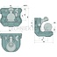 Scharmüller Kogelkoppeling - 77700670081, 0.670.08.1-A02, 00.670.08.1-A02 | Gatenpatroon: 160 x 100 mm | Oplegdruk: 3000 kg | D-waarde: 97,1 kN | Boring: M20 mm | Vergrendeling: kogel 80 | Zwenkbereik: 30° | Aantal gaten: 4 | Kleur: zwart
