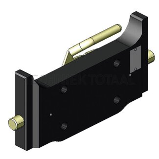 Scharmüller Adapterplaat railbreedte 322 mm, gatenpatroon 140 x 80 mm, M20
