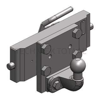 Scharmüller Drawbar ball 50, rail width 293 mm, guide 30 mm, 200 kg