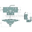 Scharmüller Drawbar ball 50, rail width 293 mm, guide 30 mm, 200 kg