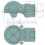 Scharmüller Drawbar eye Version for retainer - 777006620030, ROE57L012 | Steering power: -> 2 t | Description: For hold-down device | Hole: M30x2 mm | Length: 113 mm