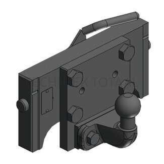Scharmüller Trekhaak K50, rail 320 mm, pen Ø 25 mm, 17 kN