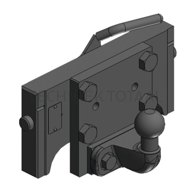 Scharmüller Anhängebock K50, rail 320 mm, Bolzen Ø 25 mm, 17 kN