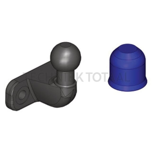 Scharmüller Flenskogel - 777157016002-SET, 15.701.6002-SET | Gatafstand: 90 mm | Oplegdruk: 200 kg | D-waarde: 17 kN | Boring: M16 mm | Afstand midden kogel tot flens: 68 mm | Vergrendeling: Kugel 50