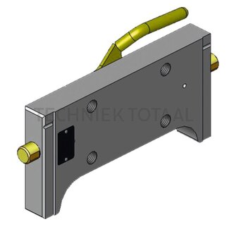 Scharmüller Adapterplaat railbreedte 320 mm, gatenpatroon 140 x 80 mm, M20