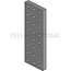 Scharmüller Aanlasplaat 162 x 434 x 30 mm, M16, gatenpatroon 110 x 100 mm