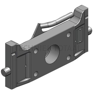 Scharmüller Adapterplatte höhenverstellbar 330 mm, Lochbild 140 x 80 mm