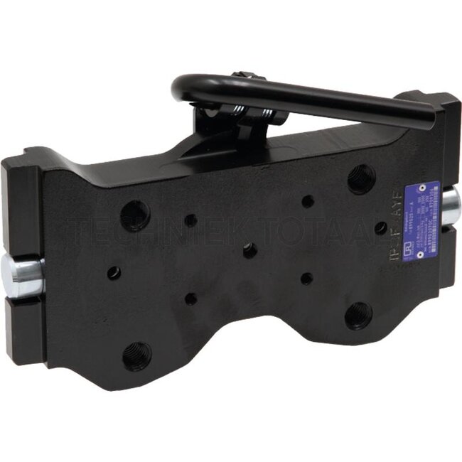 ROCKINGER Adapterplatte - 787899G2070C | Stützlast: 3000 kg | D-Wert: 100 kN | Schienenbreite: 320 mm | Lochbild: 83 x 56, 160 x 100 mm | Bolzen-Ø: 30 mm | Führungsbreite: 20 mm | Farbe: Schwarz | Bohrung: M10 / M20 mm | Rastbolzen Ø: 30 mm