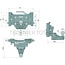 Scharmüller Insert K50 ball - 311/22/30 mm - width 311 mm - load capacity 250 kg - AGCO grey - 5.7330.03-A11, 05.7330.03-A11