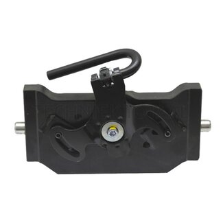 ROCKINGER Adapter plate 310 mm, hole pattern 160 x 100 mm, pin Ø 22 mm, M20