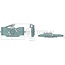 ROCKINGER Trekhaakframe - 787899D30902, RO899D30903 | Oplegdruk: 4000 / 1000 kg | D-waarde: 100 /102 kN | Railbreedte: 330 mm | Gatenpatroon: 83x56 | 120x55 | 160 x 100 mm | Geleidebreedte: 32 mm | Kleur: zwart | Omschrijving: Koppelingsdrager voor in hoogte verste