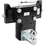 Scharmüller Innenteil Kuppelpunkt 10cm tiefer - 77707733005 | Schienenbreite: 330 mm | Führungsbreite: 32 mm | Rastbolzen Ø: 25 mm | Stützlast: 250 kg | D-Wert: 31 kN | Ausladung: 147 mm | Plattenhöhe: 150 mm | Bohrung: M20 mm | Farbe: Schwarz | Beschreibung: Höhenve