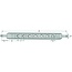 GRANIT Linkage drawbar cat. 2 | 962 x 60 x 30 mm | 7 holes