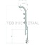 GRANIT Spatbordverbreder Rollengte: maximaal 25 meter - 65499299 | A: 124 mm | B: 57 mm | C: 4,5 mm | D: 30 mm | Breedte: 129 mm