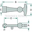 GRANIT Bonnet catch medium length 120 mm - 6FH354102-051
