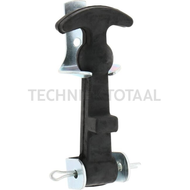 GRANIT Motorkaprubber compl. met houder middellang 120 mm - 20006006, 4020006006 | Uitvoering: middellang | A: 24 mm | B: 120 mm | C: 25 mm