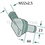 GRANIT Kniebout voor hefarm - 71806189, 135872040030 | Afmetingen: draad = M22 x 2,5 mm