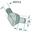 GRANIT Angled screw for lower link strut - 71806190, 291870040010 | Dimensions: Thread = M27 x 3 mm