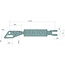 GRANIT Hefstang links - 71807073, 5119733, 5119729, 4999297, 5186941 | Oog-Ø: 22 / 27 x 97 mm | Draad: M27 x 3 mm | Lengte min.-max.: 470 - 620 mm | Binnenbreedte gaffel: 36,7