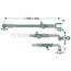 Walterscheid Afstandshouder - 395309638 | Uitvoering: B | L min. (mm): 496 | L max. (mm): 533 | Veerweg: +/- 60 | D (mm): 28 | Draad: M14