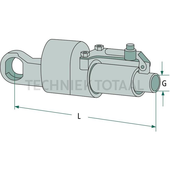 Walterscheid Stabilizer HGST hydraulic base 350 mm, M30, stroke 35 mm | 1201757